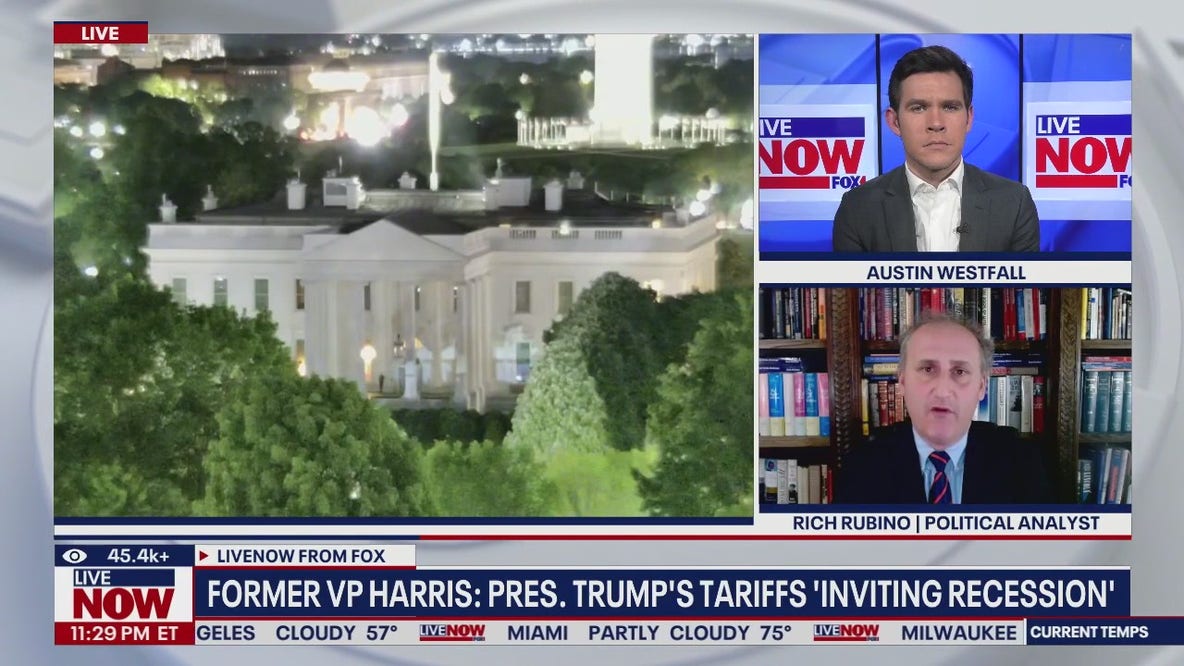 Former VP Harris: Tariffs are 'inviting recession'
